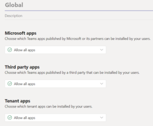 Manage Microsoft Teams app permission policy